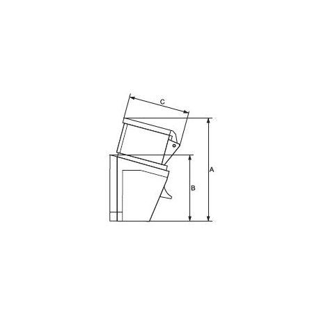 Prise industrielle fixe 3P+T, IP44, 400V AC, 16A à 125A, type HYPRA