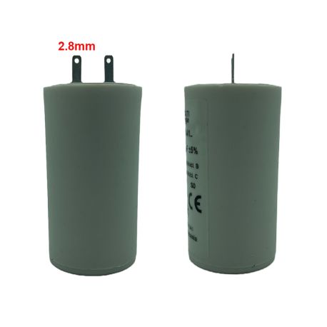 Condensateur 4µF pour moteur de volet roulant 8 à 10 Nm. Cosses 2.8 mm