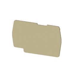Plaque d'extrémité beige pour borne à ressort 1,5 mm2 type "PushFit" - IMO
