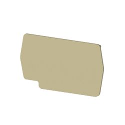Plaque d'extrémité beige pour borne à ressort 4 mm2 type "PushFit" - IMO