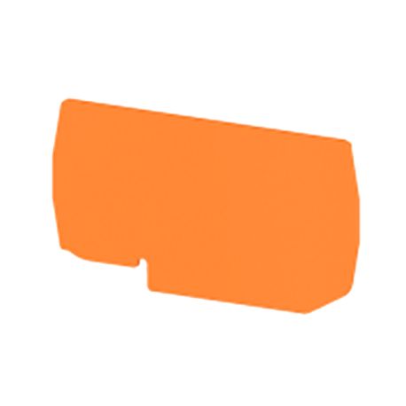 Plaque d'extrémité orange pour borne à ressort 4 mm2 type "PushFit" - IMO