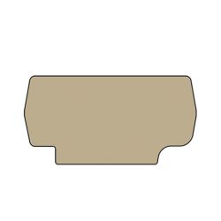 Plaque d'extrémité beige pour borne à ressort 6mm² type PushFit - IMO