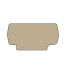 Plaque d'extrémité beige pour borne à ressort 6 mm2 type "PushFit" - IMO