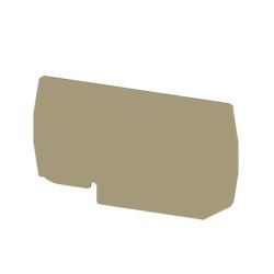 Plaque d'extrémité beige pour borne à ressort 16mm² type PushFit - IMO