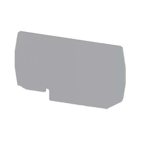 Plaque d'extrémité grise pour borne à ressort 10 mm2 type "PushFit" - IMO