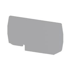 Plaque d'extrémité grise pour borne à ressort 16mm² type PushFit - IMO