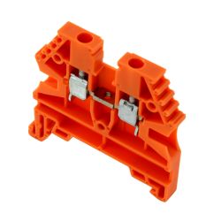 Borne de jonction à vis 2,5mm² - pas 5mm - orange- IMO