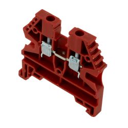 Borne de jonction à vis 2,5mm² - pas 5mm - rouge- IMO