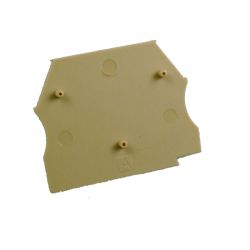 Plaque d'extrémité beige pour borne à vis 2,5 à 10 mm2 - IMO