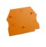 Plaque d'extrémité orange pour borne à vis 2,5 à 10 mm2 - IMO