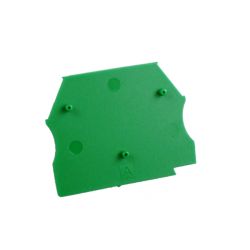 Plaque d'extrémité verte pour borne à vis 2,5 à 10 mm2 - IMO