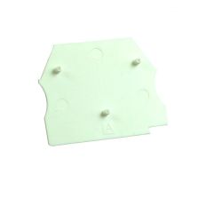 Plaque d'extrémité blanche pour borne à vis 2,5 à 10 mm2 - IMO