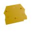 Plaque d'extrémité jaune pour borne à vis 2,5 à 10 mm2 - IMO