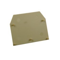 Plaque d'extrémité beige pour borne à vis 16 mm2 - IMO