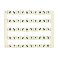 Lot de 50 étiquettes de marquage blanche 5x5mm, impression W - IMO