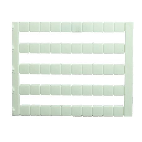 Lot de 50 étiquettes de marquage blanche 5x5mm, sans impression (fond blanc) - IMO