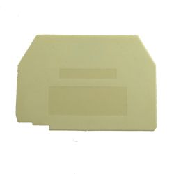 Plaque d'extrémité beige pour bornes fusibles/sectionnable ERTD3, ERTD4 et ERF3 - IMO