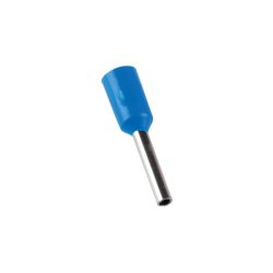 Embout de câblage simple à sertir, 0.75mm², bleu - sachet de 100 pcs