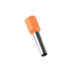 Embout de câblage simple à sertir, 4 mm², orange - sachet de 100 pcs