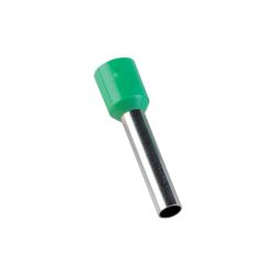 Embout de câblage simple à sertir, 6 mm², vert - sachet de 100 pcs