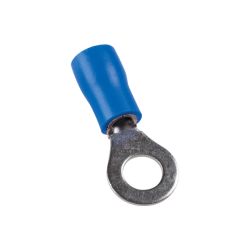 Cosse à œillet à sertir 5mm, isolé, 1.5-2.5mm², bleu - sachet de 100 pcs