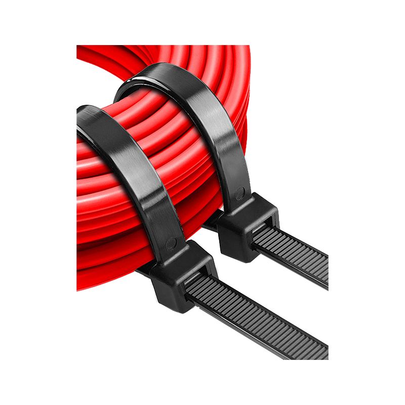 Collier serrage autobloquant câbles 6 mm x 115 mm Noir x25