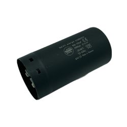 Condensateur de démarrage 108-130µF à cosses 6.3, fond plat