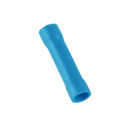 Manchon prolongateur à sertir isolé bleu, L-25mm, 1,5-2,5mm² - sachet de 100 pcs
