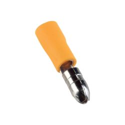 Cosse cylindrique à sertir mâle isolé jaune, 4-6mm² - sachet de 100 pcs