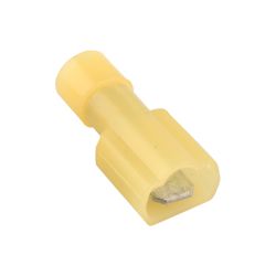 Cosse faston à sertir mâle, entièrement isolé, jaune 6.3mm - sachet de 100 pcs