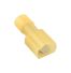 Cosse faston à sertir mâle, entièrement isolé, jaune 6.3mm - sachet de 100 pcs