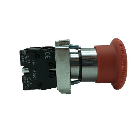 Bouton coup de poing arrêt d'urgence Ø22, retour automatique - 1NF