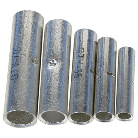 Manchon prolongateur à sertir, bout à bout, non isolé, 4mm² - 1pcs Manchon prolongateur à sertir, bout à bout, non isolé, 4mm² - 1pcs
