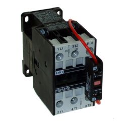 Contacteur tripolaire 11KW 24A - commande bobine 400VAC - 1NO -MC24 IMO