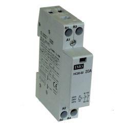 Contacteur modulaire 20A, bobine 230VAC, 2NF, 1 module - IMO