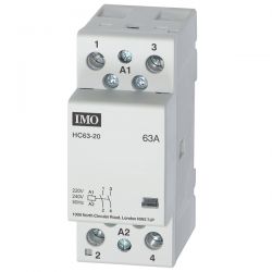 Contacteur modulaire 63A, bobine 230VAC, 2NO, 3 modules - IMO