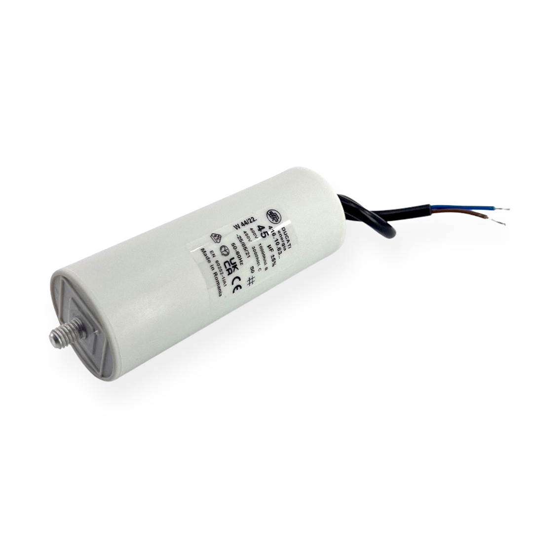 Condensateur Italfarad 45µF 250V 45x116mm - Neuf En Film Polypropylène
