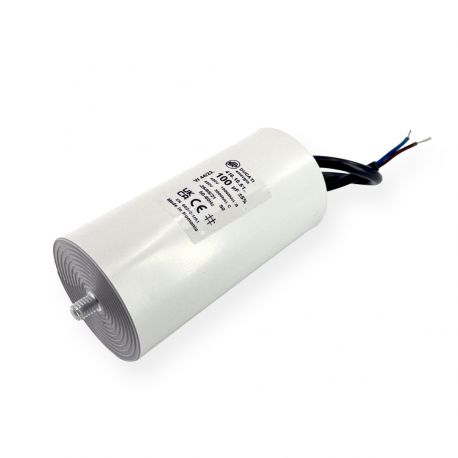 Condensateur permanent 100µF à câble - Ø60x120mm - DUCATI