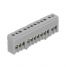 Bornier de phase isolé gris 12 bornes pour câble de 1,5 à 16mm² - rail DIN - MOREK