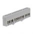 Bornier de phase isolé gris 15 bornes pour câble de 1,5 à 16mm² - rail DIN - MOREK