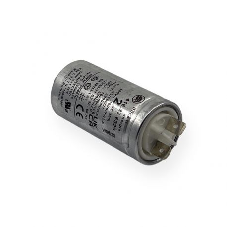 Condensateur permanent aluminium 2µF à cosses faston simple - Ø30x60mm - DUCATI