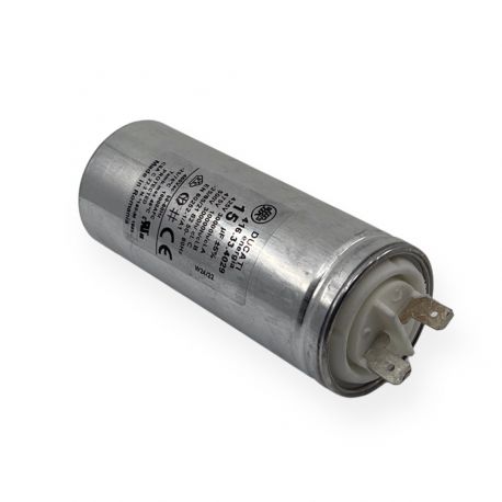 Condensateur permanent aluminium 15µF à cosses faston simple - Ø40x98mm - DUCATI