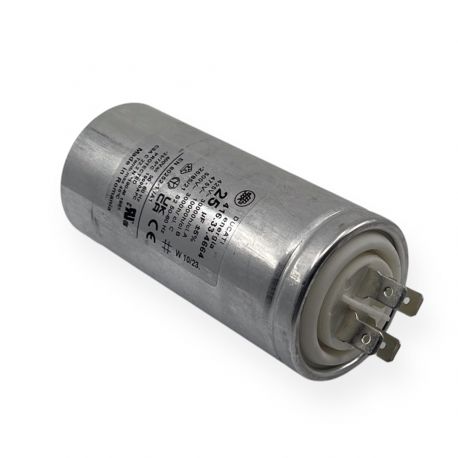 Condensateur permanent aluminium 25µF à cosses faston double - Ø45x98mm - DUCATI