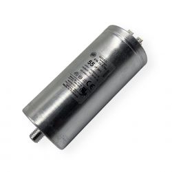 Condensateur permanent aluminium 55µF à cosses faston double - Ø55x122mm - DUCATI