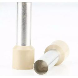 Embout de câblage simple à sertir, 16 mm², ivoire/crème - sachet de 100 pcs