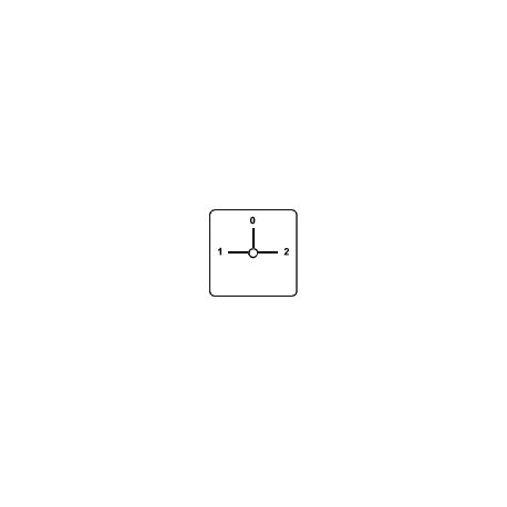 Boite un bouton - commutateur rotatif 20A, 4 pôles, 3 positions, centre off (1-0-2)