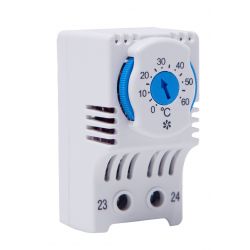 Thermostat d'armoire électrique - contact 1NO - Plage de température 0°C à 60°C