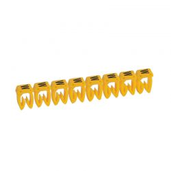 Boite de 512 repères CME 1 pour fils 0.5mm² à 1.5mm² - marquage lettre W jaune