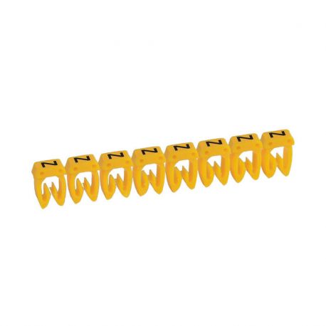 Boite de 512 repères CME 1 pour fils 0.5mm² à 1.5mm² - marquage lettre Z jaune