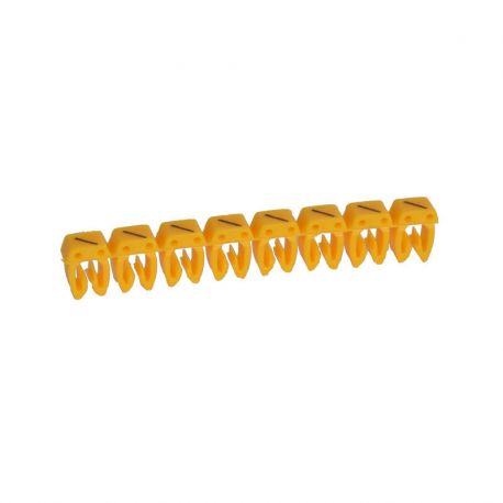 Boite de 512 repères CME 1 pour fils 0.5mm² à 1.5mm² - marquage signe / (fraction) jaune